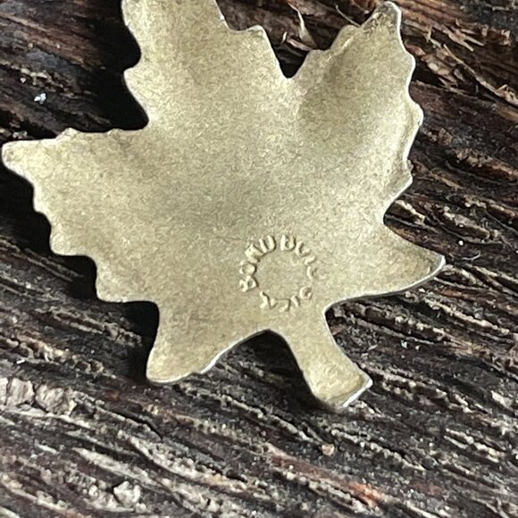 Canadian Sterling Silver Maple Leaf Pendant Charm Canada Souvenir Jewelry Gift - Picture 5 of 6